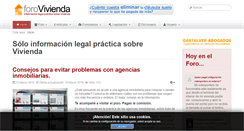 Desktop Screenshot of forovivienda.com